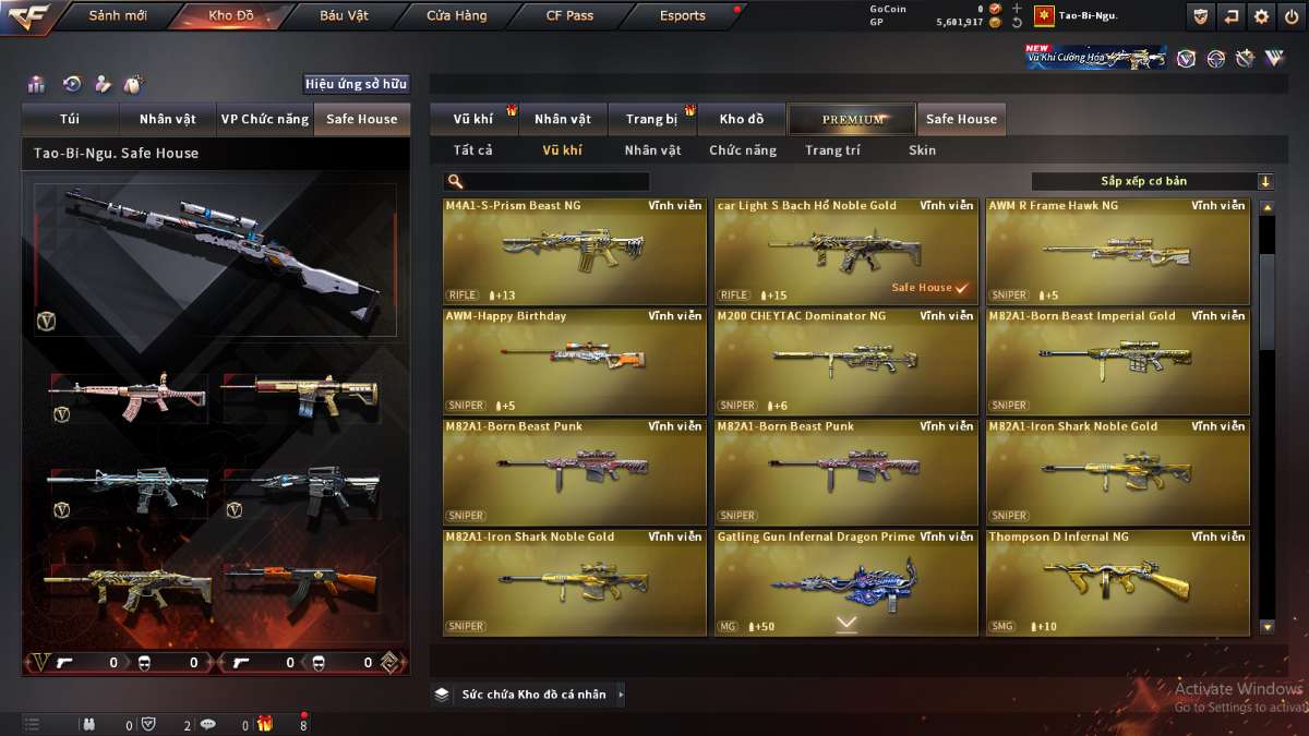 shop acc cf uy tin gia re